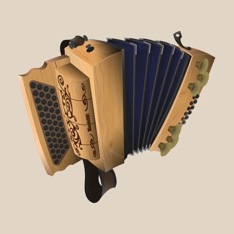 Styrian Harmonica - Swiss Pine/Blue | ZiachON!