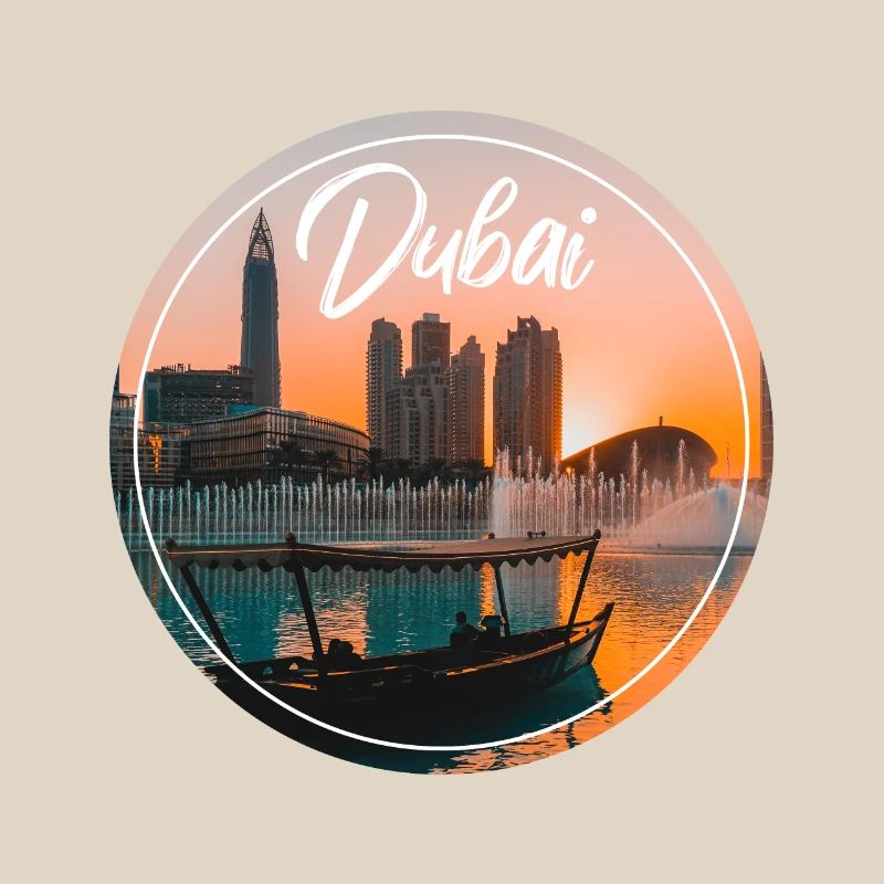 Bateau Skyline du Coucher de Dubaï