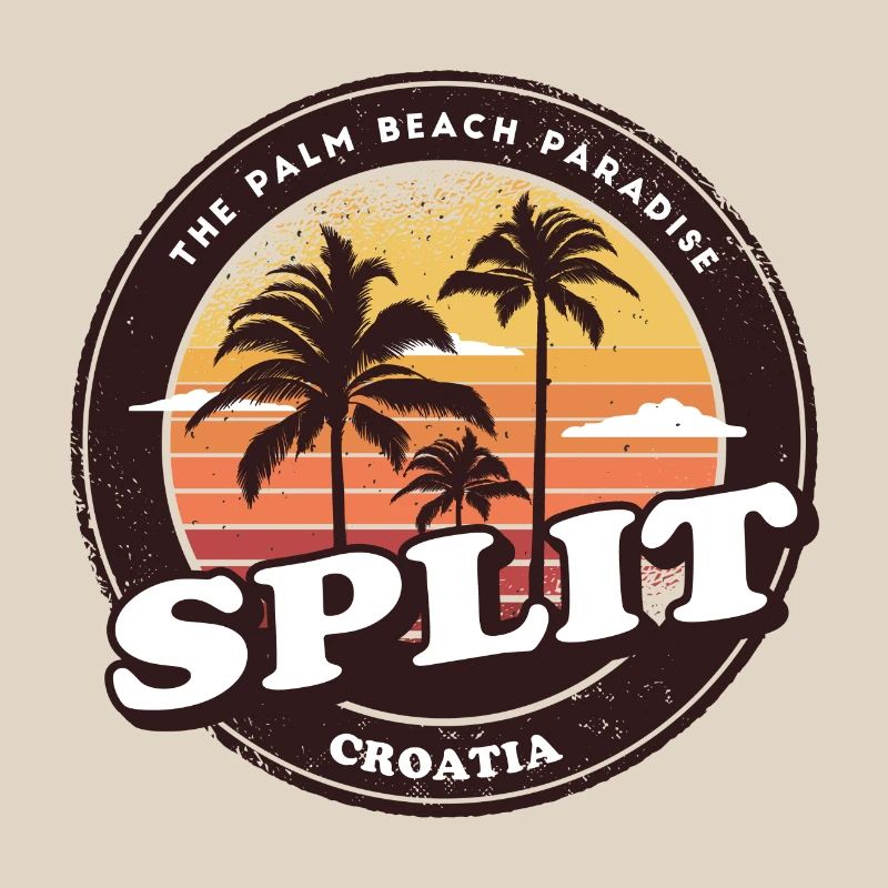Split Kroatien Vintage Beach Design