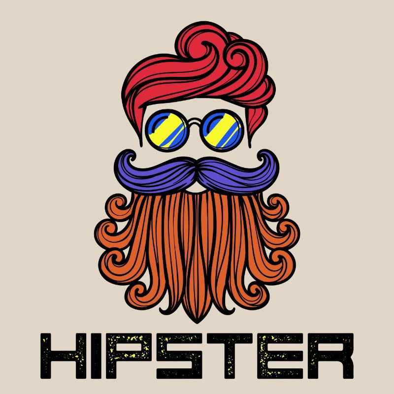 Bart Hipster Spruch Bartfrisur Bartträger