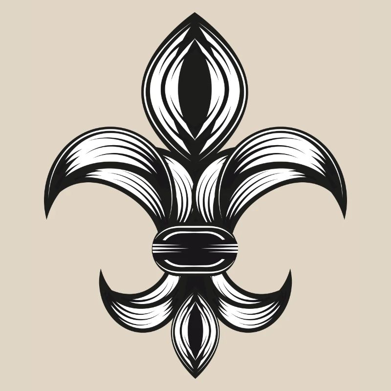 iris stylisé - Fleur-de-Lys