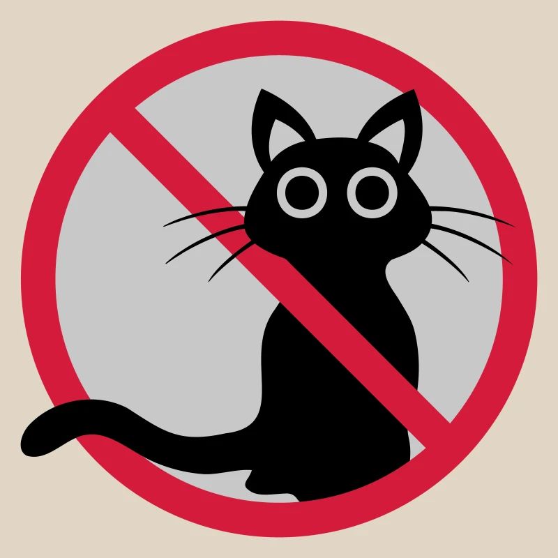 Signe interdit de chat