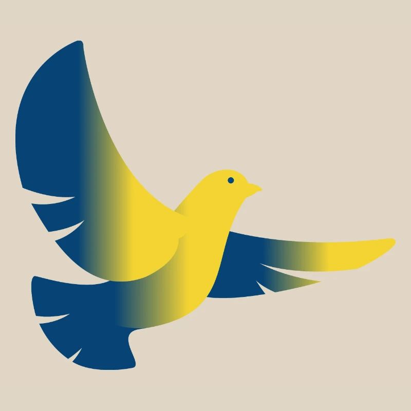 Piccione Ucraina Bandiera