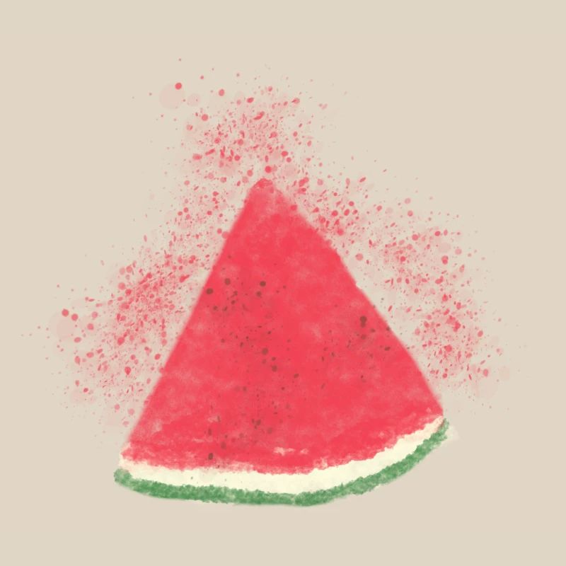 Pastèque, Pastèque, Melon, Aquarelle