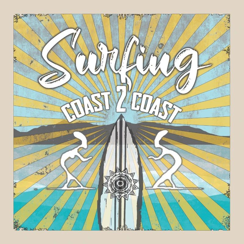 Surf Theme Coast 2 Coast Vintage Design