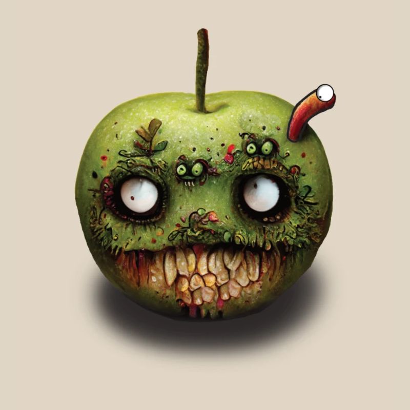 Zombie Apfel Fallobst