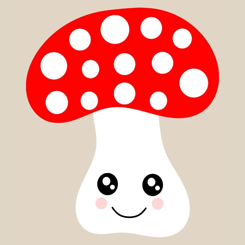 Kawaii, mushroom, toadstool