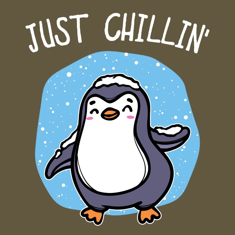 Kalt Schnee Pinguin Eis Cool Statement Tier Vogel