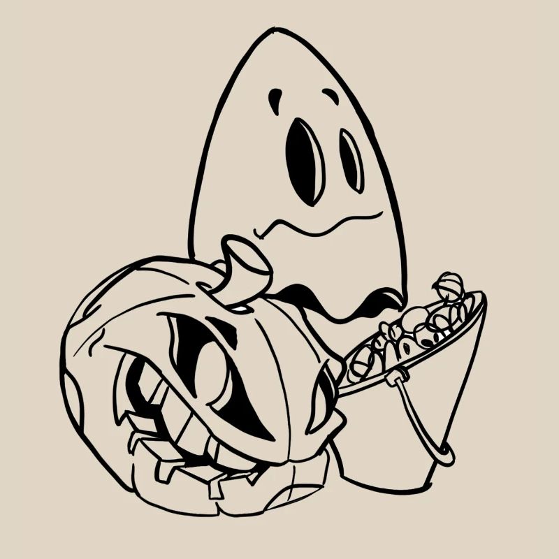 Pumpkin Ghost Halloween