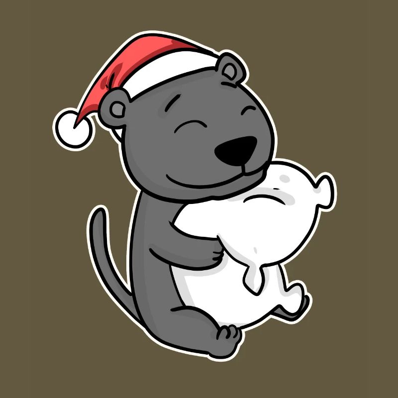 Schwarzer Panther Weihnachten Schlafen Schlaf