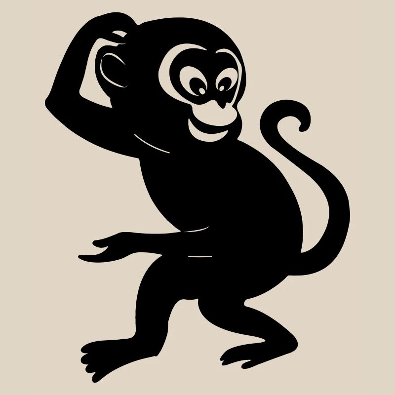 Monkey shadow figure