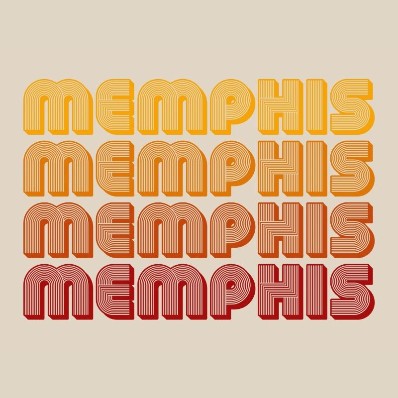 Memphis Gradient Block Pattern