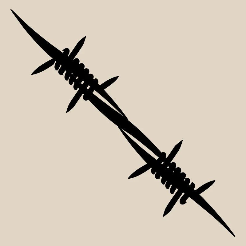 Barbed wire coupling piece