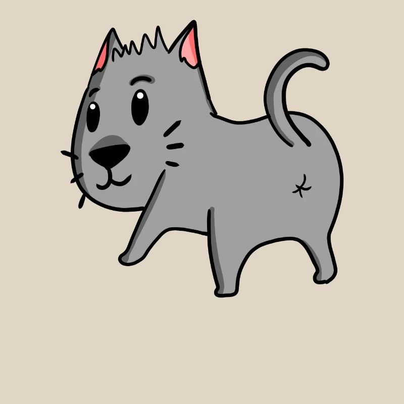 Chat par derrière - Cul de chat - Cul de chat
