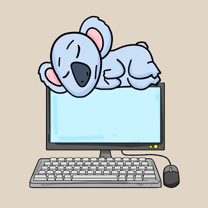Koala Computer Nerd Programmeur Cadeau