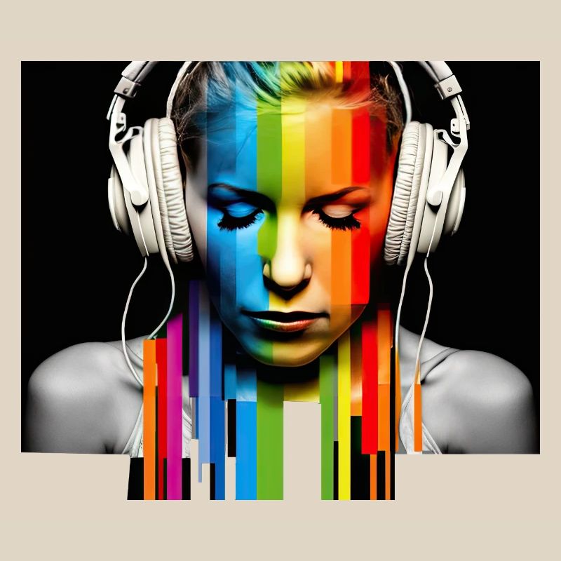 Rainbow Pulse: Kopfhörer-Porträt