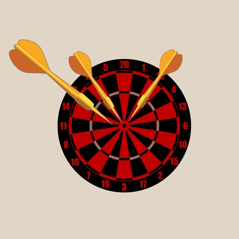 Fléchettes Flèches et jeu de fléchettes