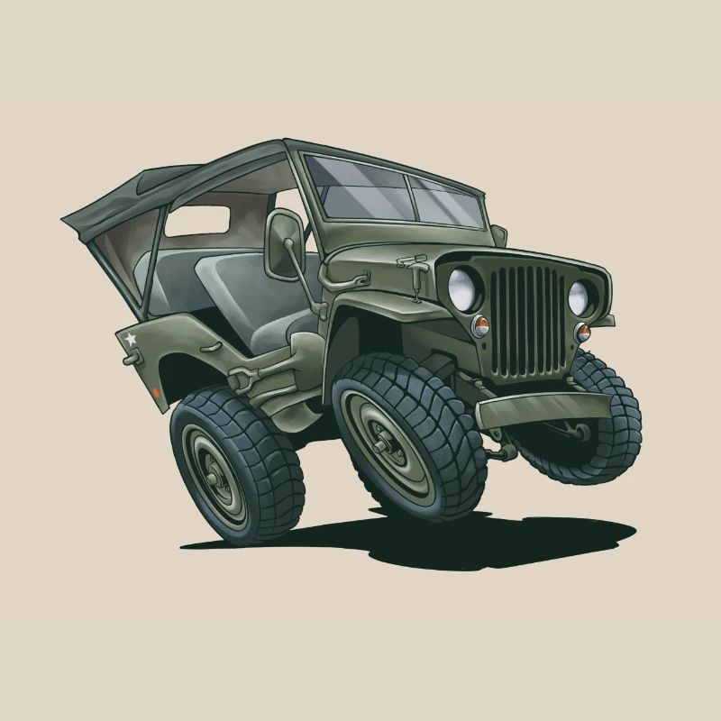 Willys MB Offroader 4x4 ROOFTOP Oldtimer Us Army