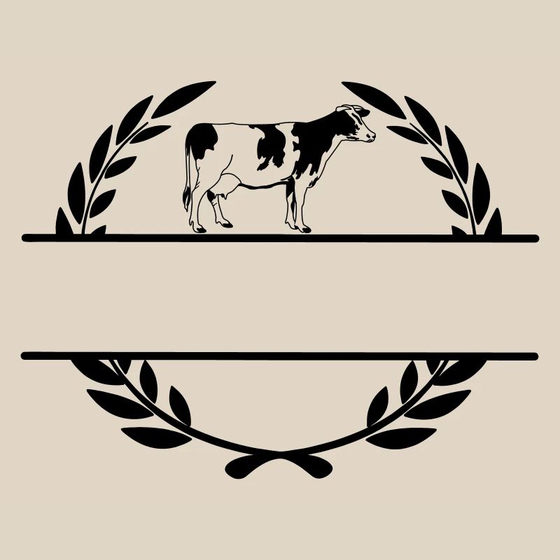 Dairy cow monogram