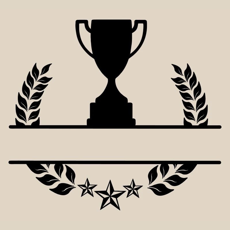Laurel wreath monogram cup