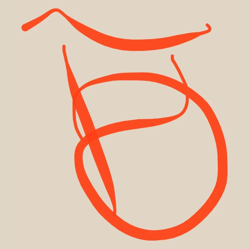 Orange B sur pull noir