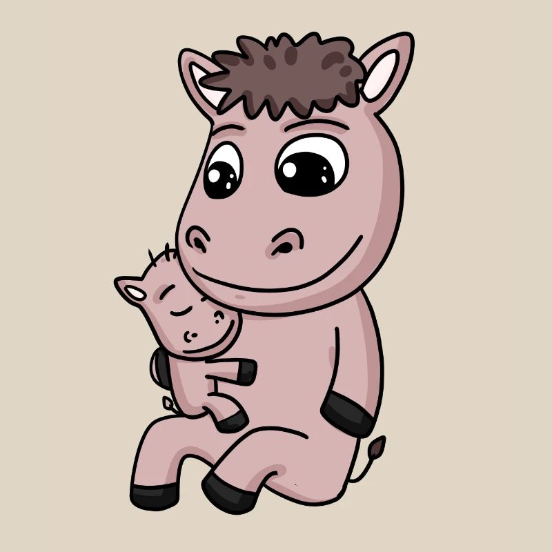 Famille Cheval - Cheval avec bébé