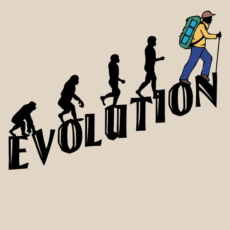 Wandern Evolution Wanderer Wanderung Klettern