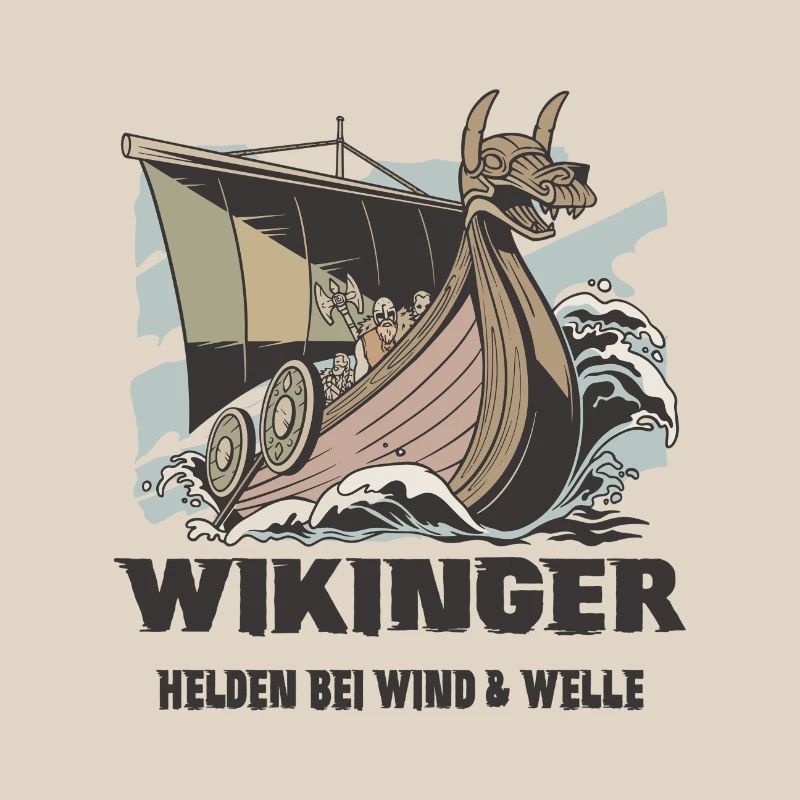 Wikinger Seefahrt Design