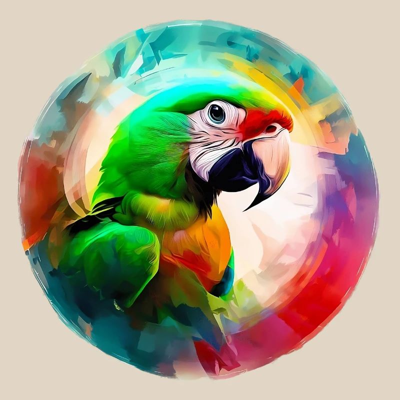 Colored macaw parrot