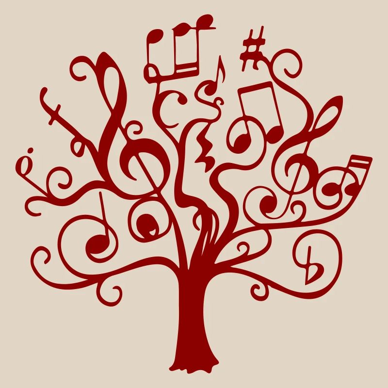 Arbre de notes rouge