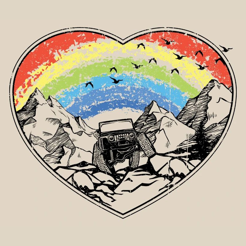 Rainbow Arc Over Mountains