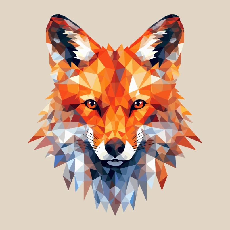 Fox, Polygon, Foxes, Forest, Arctic Fox, Animal