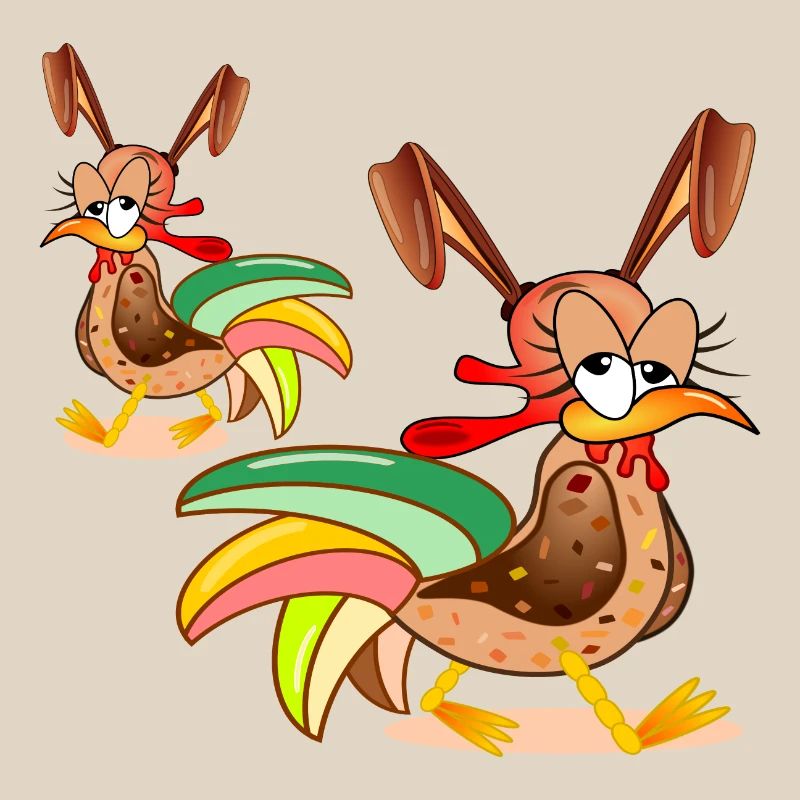 EASTER CHICKENS EASTER BUNNIES COUPLES