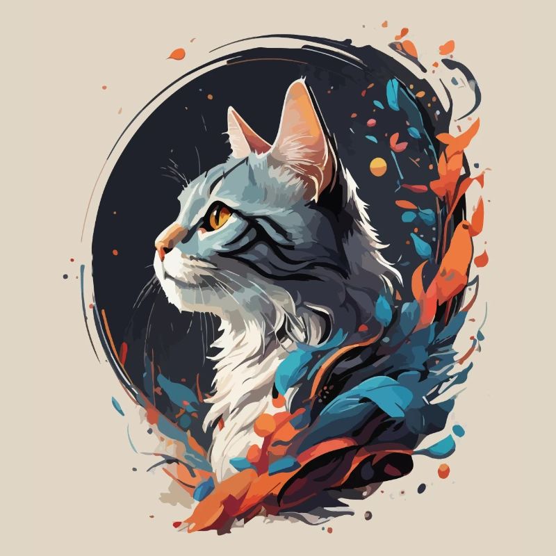 Bunte Katze