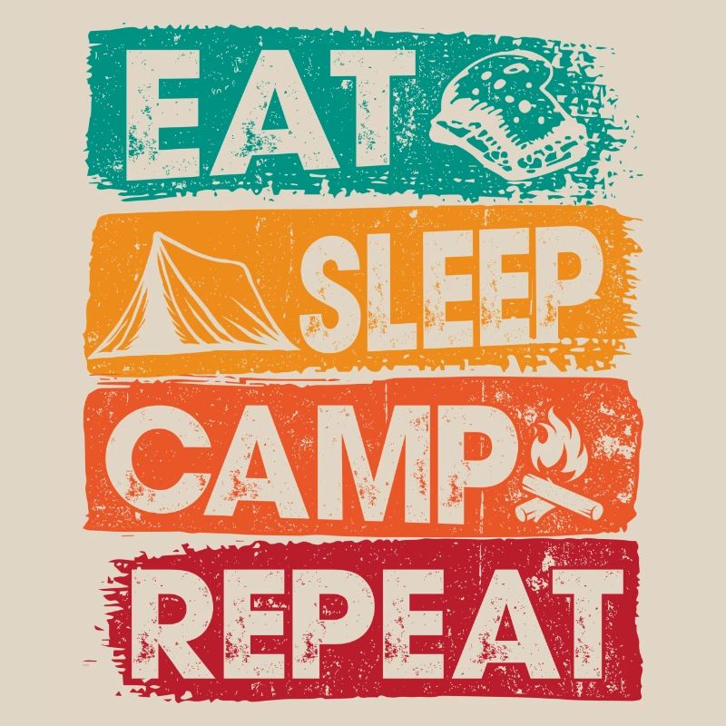 Manger Dormir Camp Répéter à l’extérieur