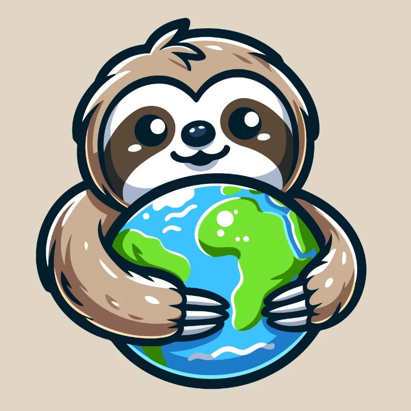 Umarme das Erdfaultier