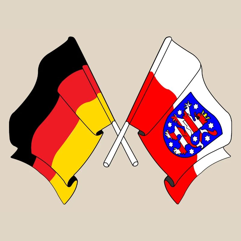 Drapeau Allemagne Thuringe