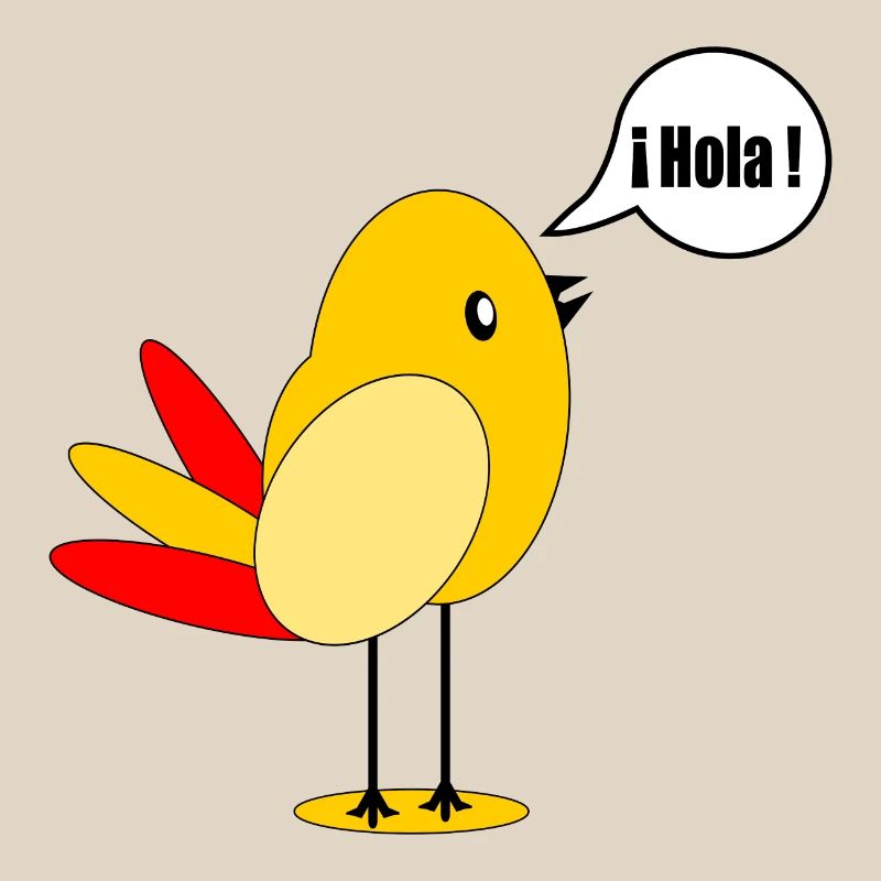 SPANIEN LÄNDERFAHNE SPANISCH VOGEL