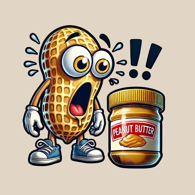 Funny peanut design