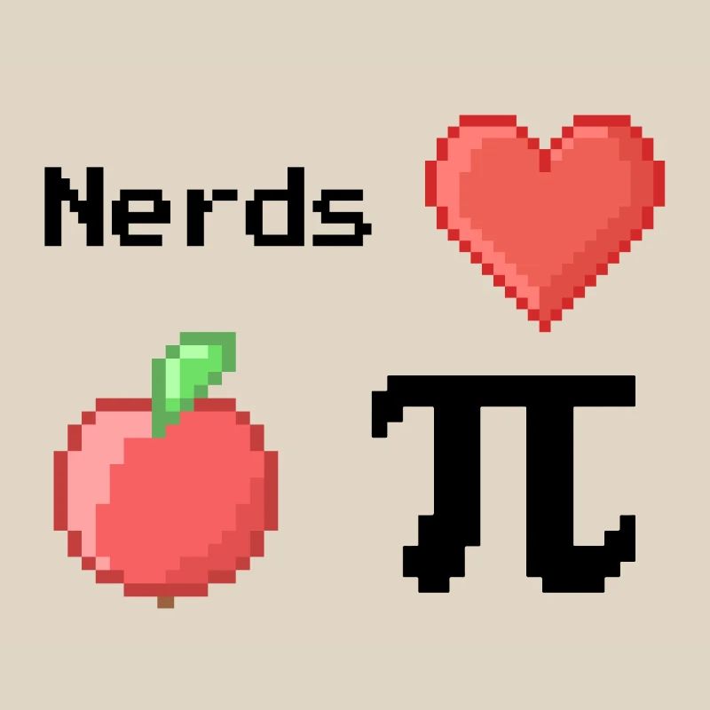 nerds love apple pi pie sprüche math s pixel