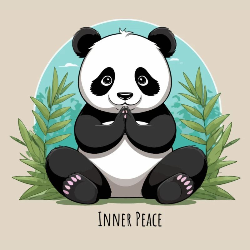 Inner Peace – Meditierender Panda