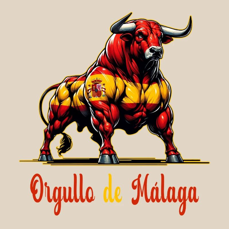 The pride Malaga flag design