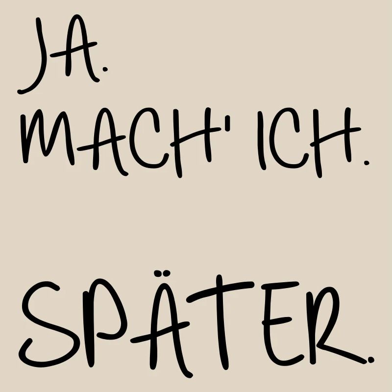 Prokrastination SPÄTER