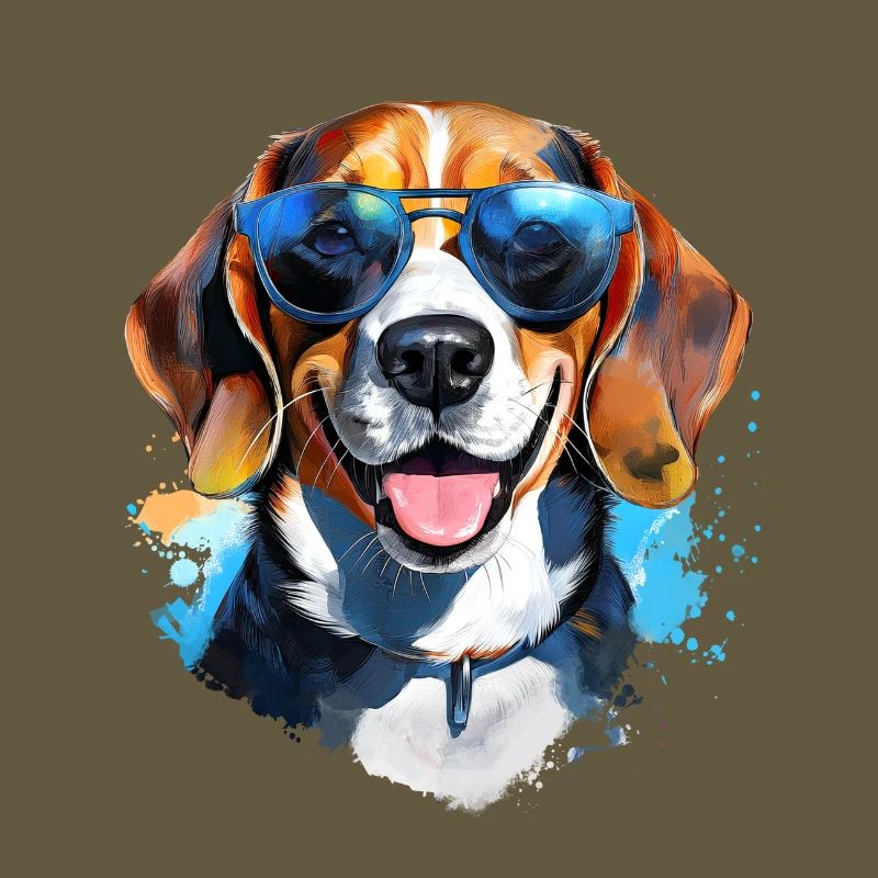 Beagle with sunglasses