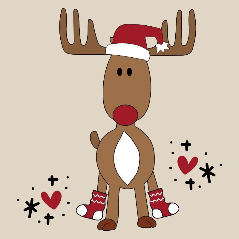 Super cute moose for Christmas