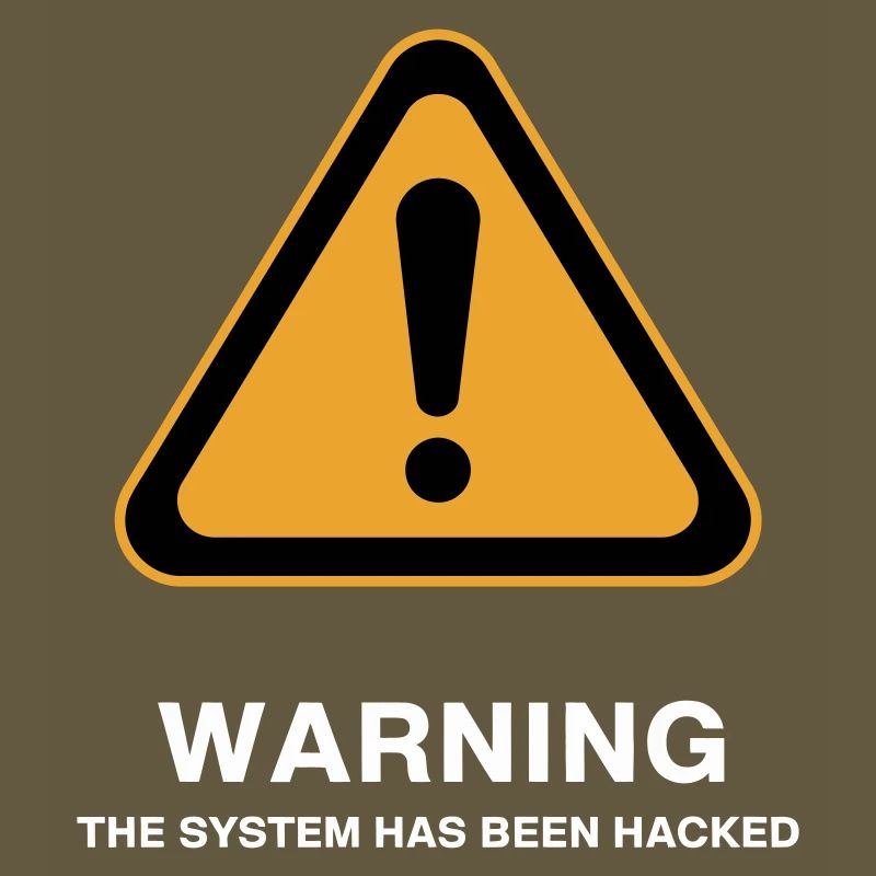 Hacked System Warning Icon