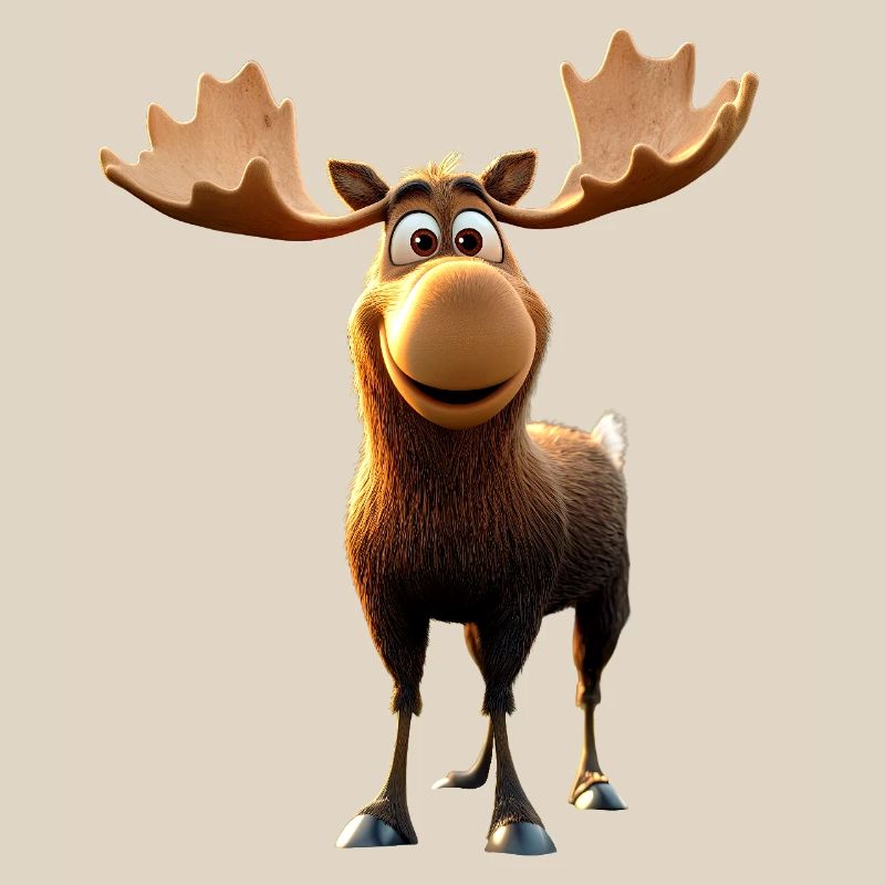 Elch Moose Elchbulle Geweih Hirsch Wilde Elche
