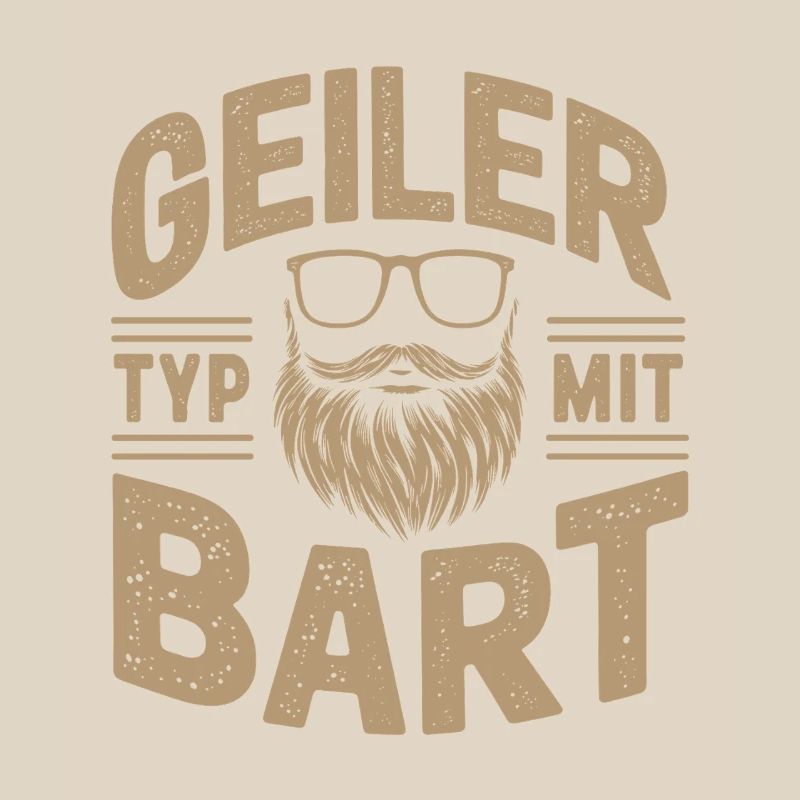 Geiler Typ Mit Bart Bartträger Barbier Vollbart