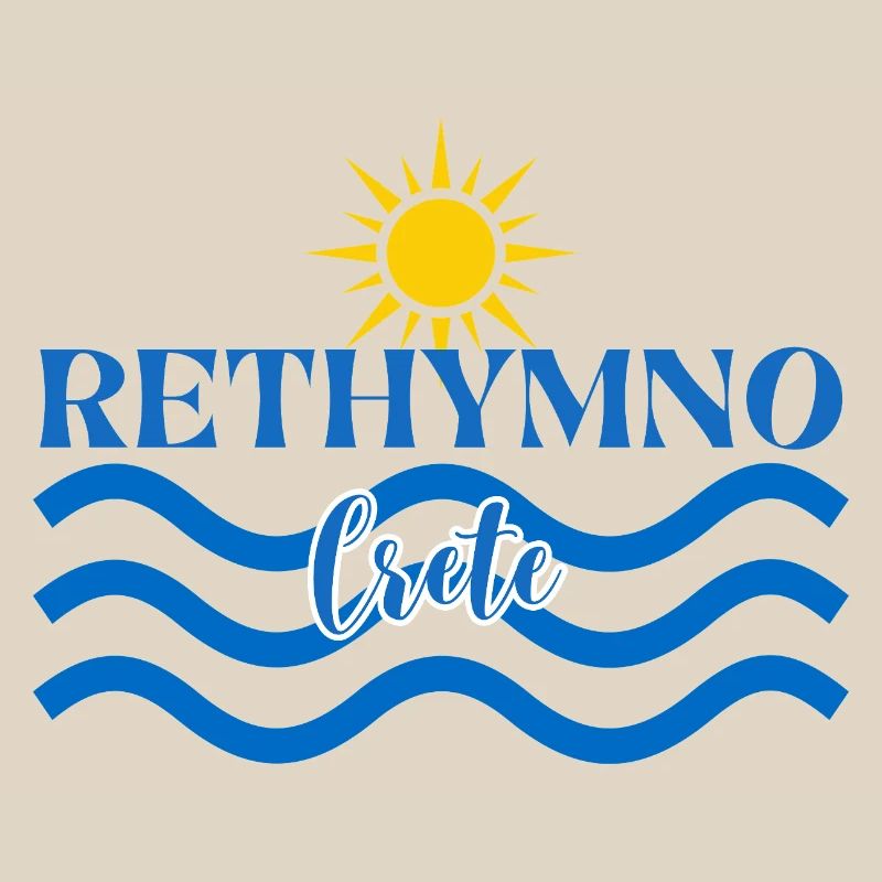 Conception de la vague du coucher de soleil de Réthymnon
