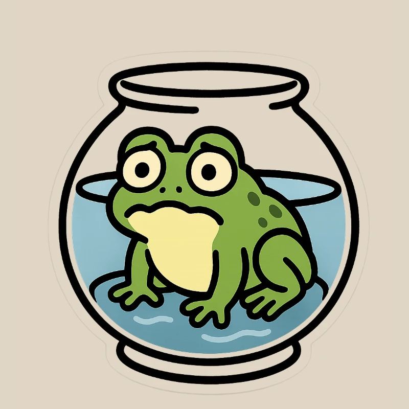 Grenouille dans un bol
